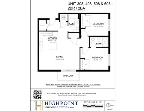 a floor plan of a bedroom apartment with a bathroom and a living room
